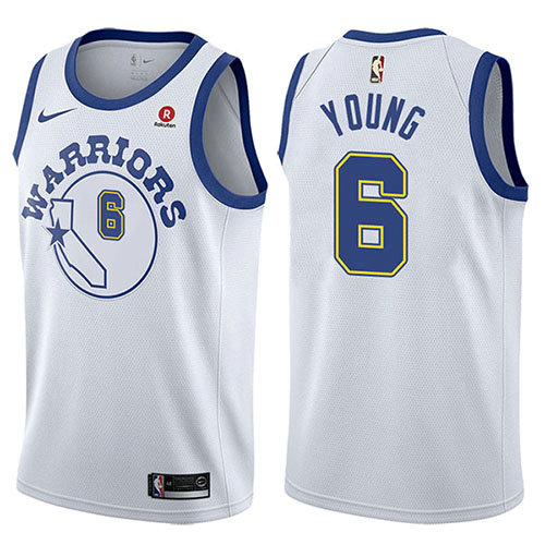 Camiseta baloncesto Nick Young 6 Hardwood Classic 2017-18 Blanco Golden State Warriors Hombre