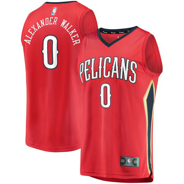 Camiseta baloncesto Nickeil Alexander-Walker 0 Statement Edition Rojo New Orleans Pelicans Hombre