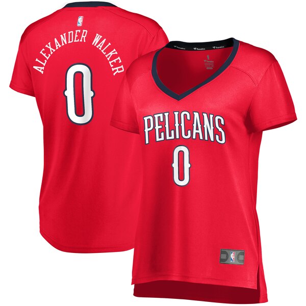 Camiseta baloncesto Nickeil Alexander-Walker 0 statement edition Rojo New Orleans Pelicans Mujer