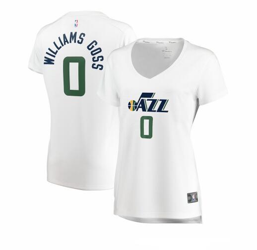 Camiseta baloncesto Nigel Williams-Goss 0 association edition Blanco Utah Jazz Mujer