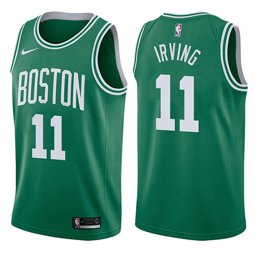 Camiseta baloncesto Nike Kyrie Irving 11 2017-18 Verde Boston Celtics Hombre