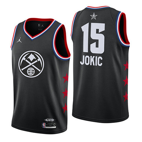 Camiseta baloncesto Nikola Jokic 15 Negro All Star 2019 Hombre