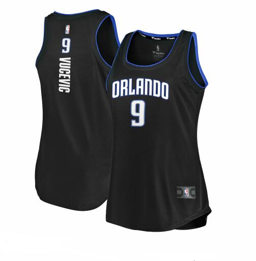 Camiseta baloncesto Nikola Vucevic 9 2019-2020 icon edition Negro Orlando Magic Mujer