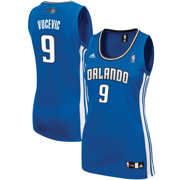 Camiseta baloncesto Nikola Vucevic 9 Réplica Azul Orlando Magic Mujer