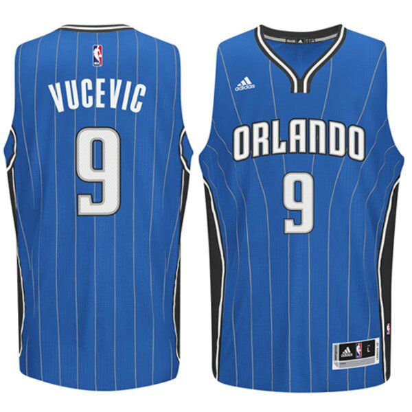Camiseta baloncesto Nikola Vucevic 9 adidas Player Swingman Azul Orlando Magic Hombre