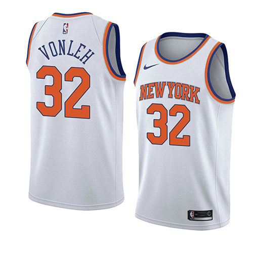 Camiseta baloncesto Noah Vonleh 32 Association 2018 Blanco New York Knicks Hombre