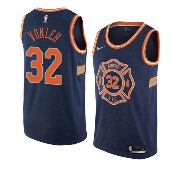 Camiseta baloncesto Noah Vonleh 32 Ciudad 2018 Azul New York Knicks Hombre
