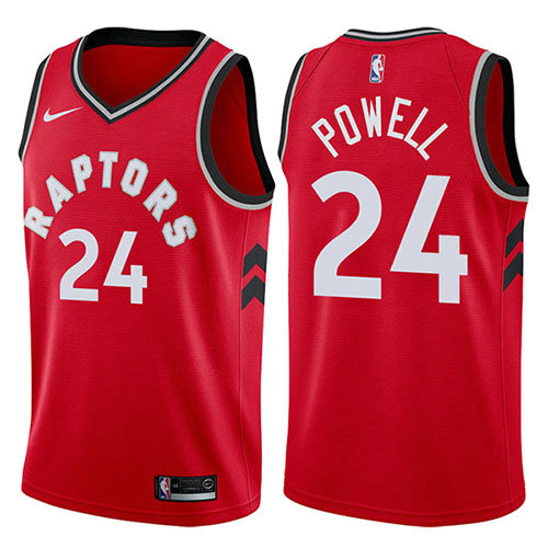 Camiseta baloncesto Norman Powell 24 Icon 2017-18 Rojo Toronto Raptors Hombre