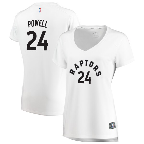 Camiseta baloncesto Norman Powell 24 association edition Blanco Toronto Raptors Mujer