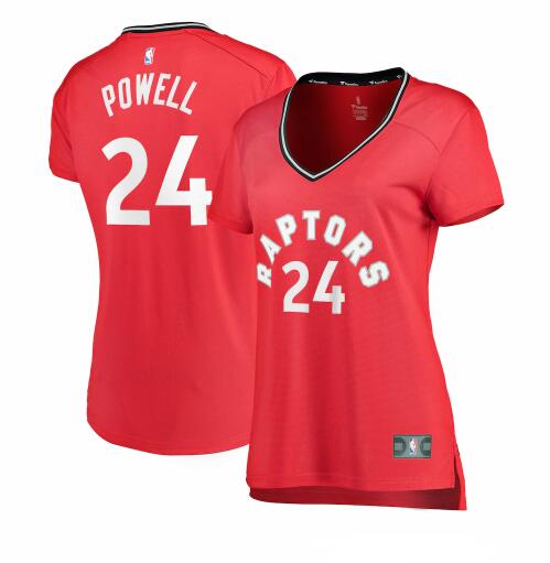 Camiseta baloncesto Norman Powell 24 icon edition Rojo Toronto Raptors Mujer