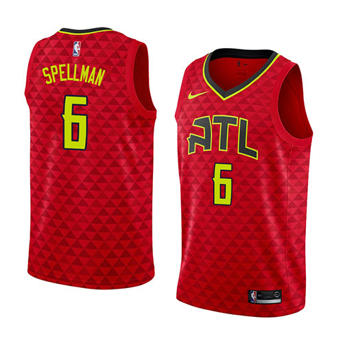 Camiseta baloncesto Omari Spellman 6 Statement 2018-19 Rojo Atlanta Hawks Hombre