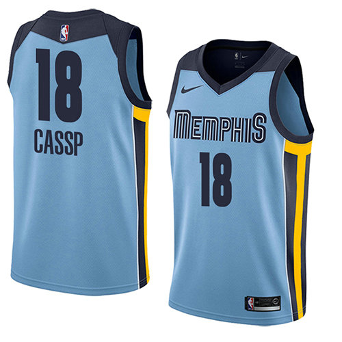 Camiseta baloncesto Omri Cassp 18 Statement 2018 Azul Memphis Grizzlies Hombre