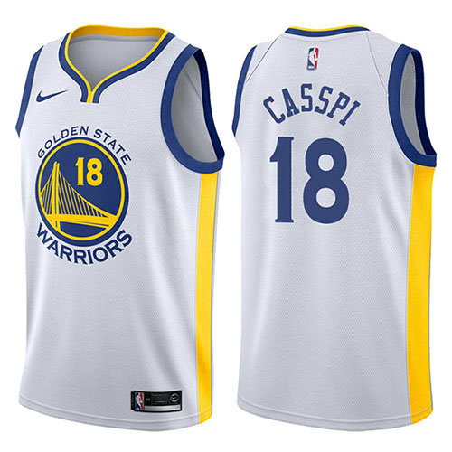 Camiseta baloncesto Omri Casspi 18 Association 2017-18 Blanco Golden State Warriors Hombre