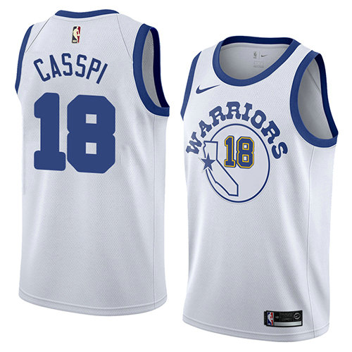 Camiseta baloncesto Omri Casspi 18 Hardwood Classic 2018 Blanco Golden State Warriors Hombre