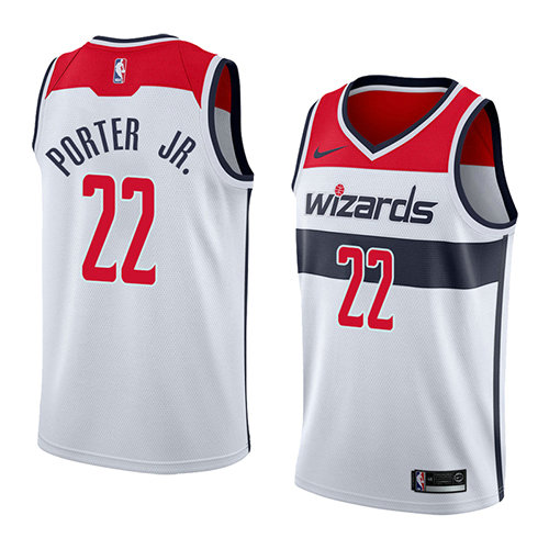 Camiseta baloncesto Otto Porter JR. 22 Association 2018 Blanco Washington Wizards Hombre