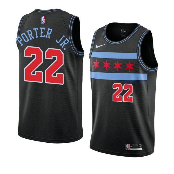 Camiseta baloncesto Otto Porter JR. 22 Ciudad 2018-19 Negro Chicago Bulls Hombre