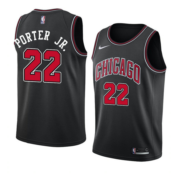 Camiseta baloncesto Otto Porter JR. 22 Statement 2018 Negro Chicago Bulls Hombre