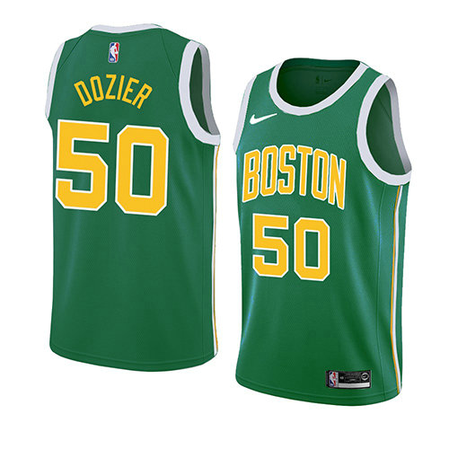 Camiseta baloncesto P.J. Dozier 50 Earned 2018-19 Verde Boston Celtics Hombre