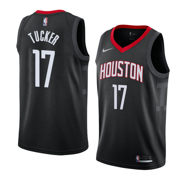 Camiseta baloncesto P.J. Tucker 17 Statement 2018 Negro Houston Rockets Hombre