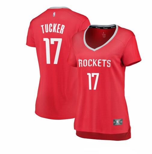 Camiseta baloncesto PJ Tucker 17 icon edition Rojo Houston Rockets Mujer
