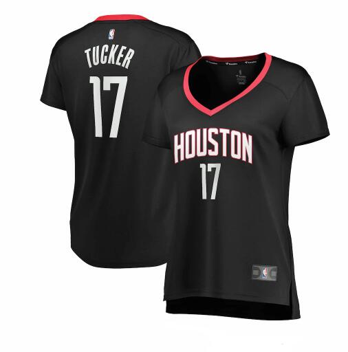 Camiseta baloncesto PJ Tucker 17 statement edition Negro Houston Rockets Mujer