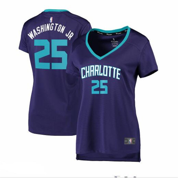 Camiseta baloncesto PJ Washington Jr. 25 statement edition Púrpura Charlotte Hornets Mujer