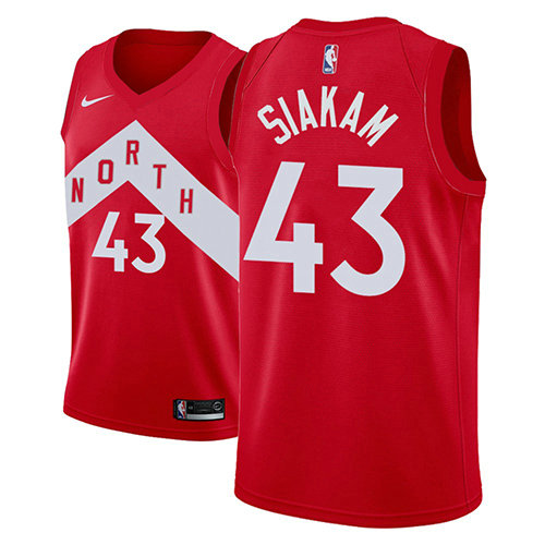 Camiseta baloncesto Pascal Siakam 43 Earned 2018-19 Rojo Toronto Raptors Hombre