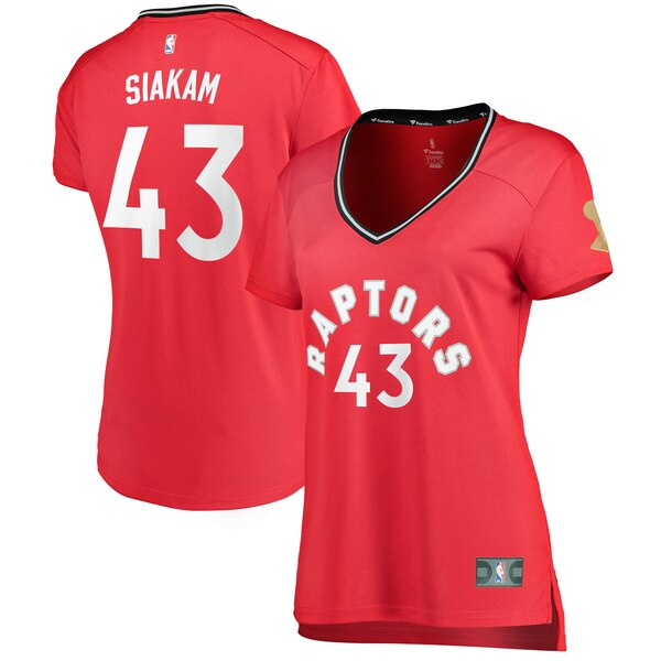 Camiseta baloncesto Pascal Siakam 43 icon edition Rojo Toronto Raptors Mujer