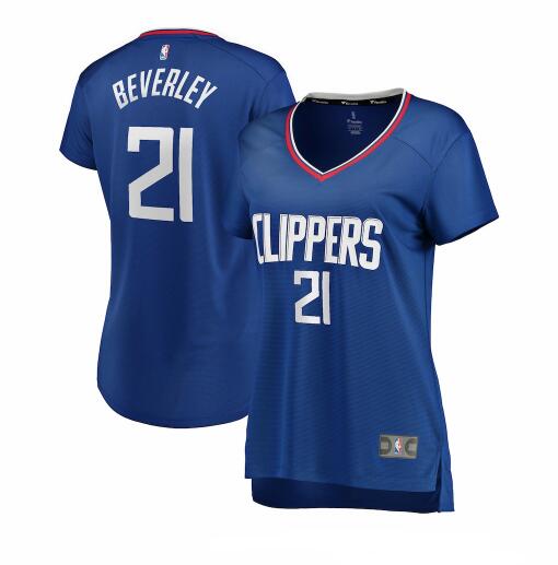 Camiseta baloncesto Patrick Beverley 21 icon edition Azul Los Angeles Clippers Mujer