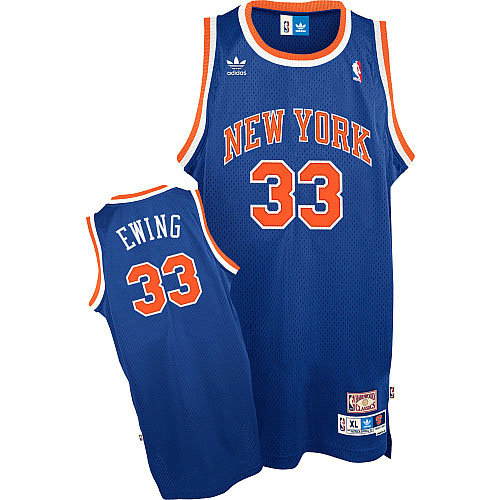 Camiseta baloncesto Patrick Ewing 33 Retro Azul New York Knicks Hombre