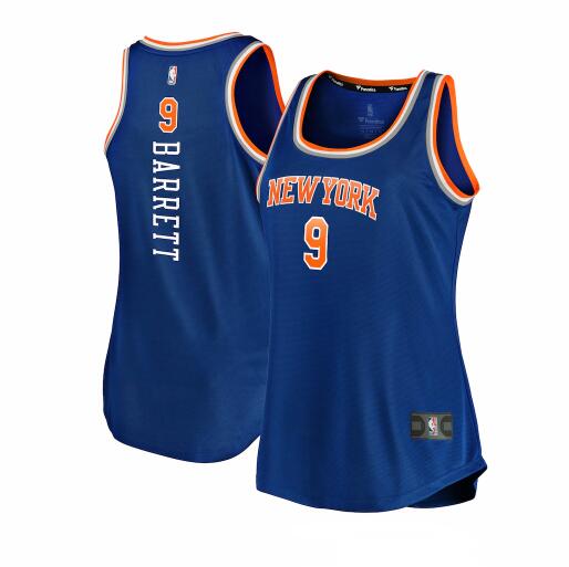 Camiseta baloncesto Patrick Ewing 9 hardwood classics Azul New York Knicks Mujer