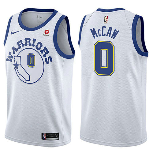 Camiseta baloncesto Patrick McCaw 0 Hardwood Classic 2017-18 Blanco Golden State Warriors Hombre