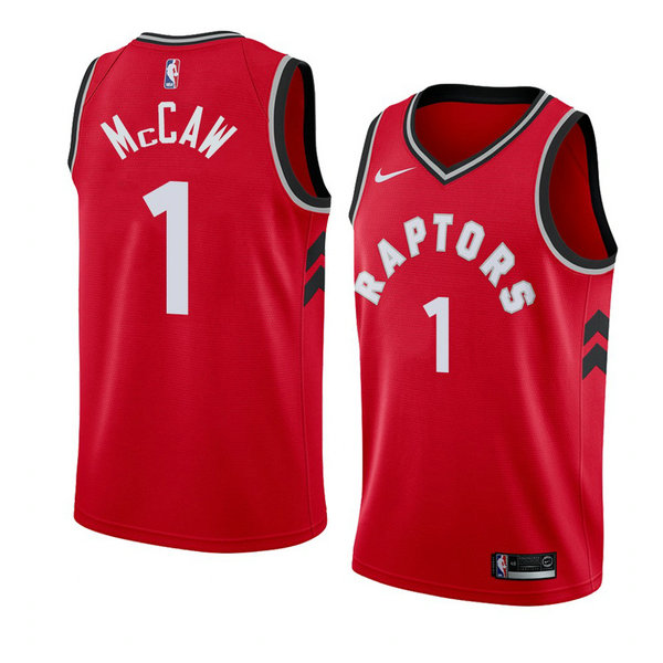 Camiseta baloncesto Patrick McCaw 1 Icon 2018 Rojo Toronto Raptors Hombre