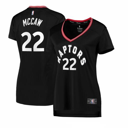 Camiseta baloncesto Patrick McCaw 22 statement edition Negro Toronto Raptors Mujer
