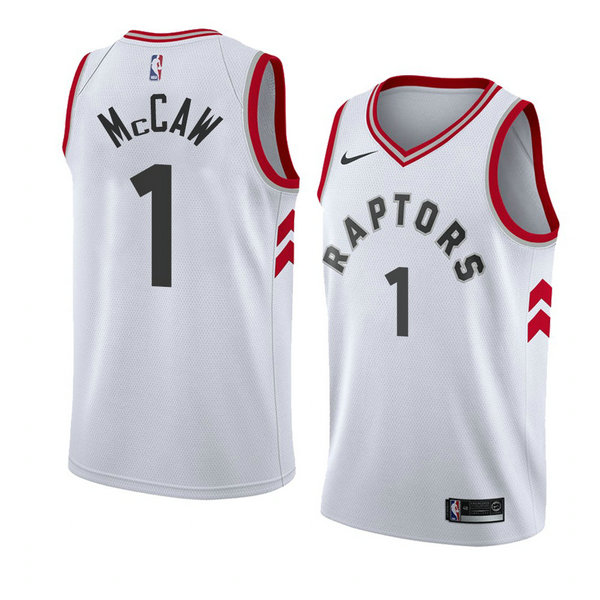 Camiseta baloncesto Patrick Mccaw 1 Association 2018 Blanco Toronto Raptors Hombre