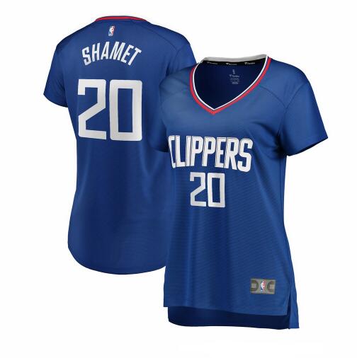 Camiseta baloncesto Patrick Patterson 20 icon edition Azul Los Angeles Clippers Mujer