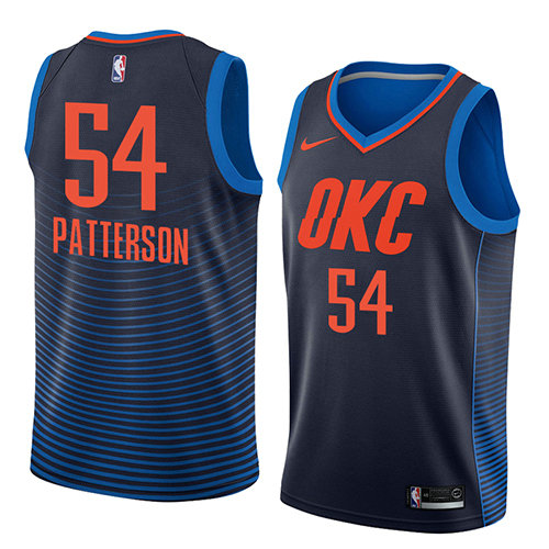 Camiseta baloncesto Patrick Patterson 54 Statement 2018 Azul Oklahoma City Thunder Hombre