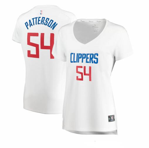 Camiseta baloncesto Patrick Patterson 54 association edition Blanco Los Angeles Clippers Mujer