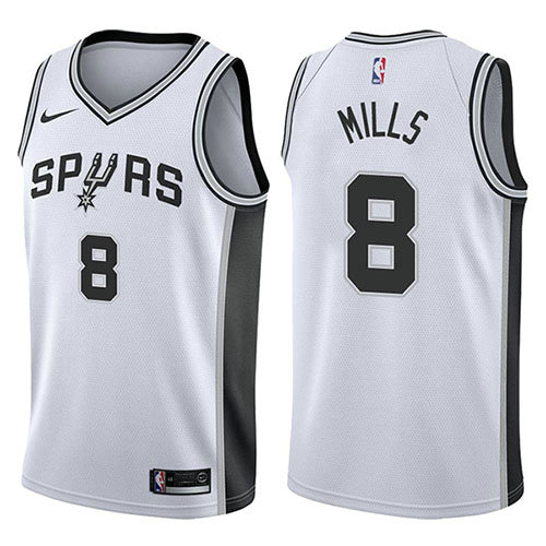Camiseta baloncesto Patty Mills 8 Swingman Association 2017-18 Blanco San Antonio Spurs Hombre