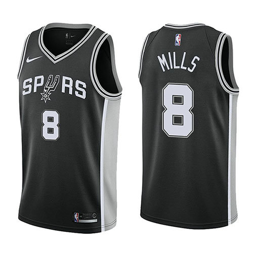 Camiseta baloncesto Patty Mills 8 Swingman Icon 2017-18 Negro San Antonio Spurs Hombre