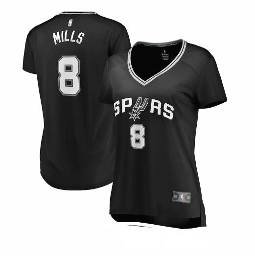 Camiseta baloncesto Patty Mills 8 icon edition Negro San Antonio Spurs Mujer