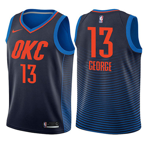 Camiseta baloncesto Paul George 13 Statement 2017-18 Azul Oklahoma City Thunder Nino