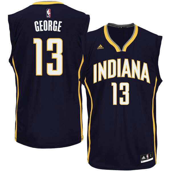 Camiseta baloncesto Paul George 13 adidas Armada Indiana Pacers Nino