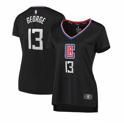 Camiseta baloncesto Paul George 13 statement edition Negro Los Angeles Clippers Mujer