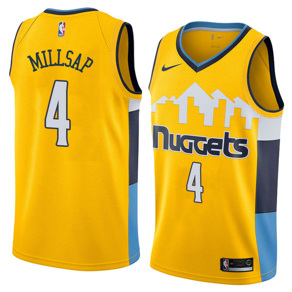 Camiseta baloncesto Paul Millsap 4 Statement 2018 Amarillo Denver Nuggets Hombre