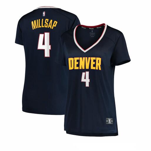 Camiseta baloncesto Paul Millsap 4 icon edition Armada Denver Nuggets Mujer