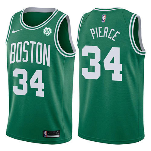 Camiseta baloncesto Paul Pierce 34 Icon 2017-18 Verde Boston Celtics Hombre