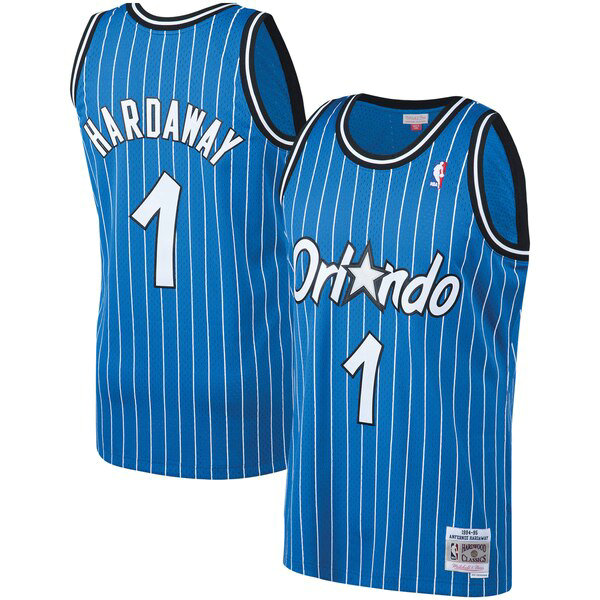 Camiseta baloncesto Penny Hardaway 1 Classics Azul Orlando Magic Hombre