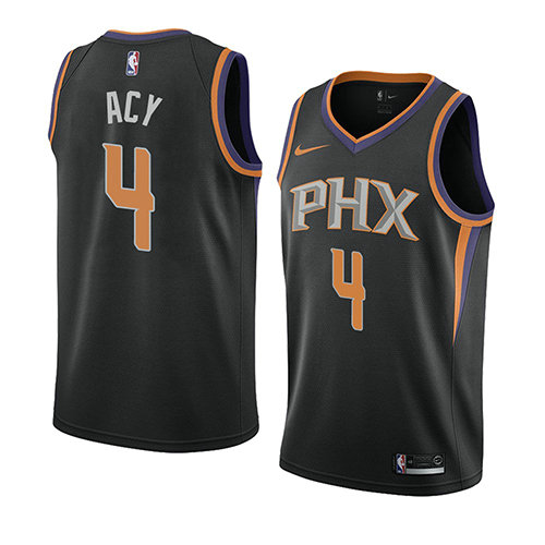 Camiseta baloncesto Quincy Acy 4 Statement 2018 Negro Phoenix Suns Hombre