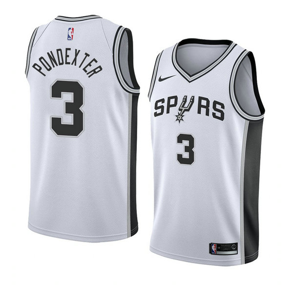 Camiseta baloncesto Quincy Pondexter 3 Association 2018 Blanco San Antonio Spurs Hombre